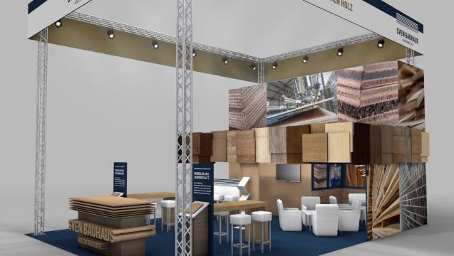 Messe- und Eventbau Für den Messe- und Eventbau sind leichte, nachhaltige und gut zu verarbeitende Materialien wichtig.